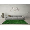 thumbnail image 3 of Ahgly Company Indoor Round Abstract Green Modern Area Rugs, 7' Round, 3 of 4