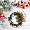 thumbnail image 4 of Gnwei Christmas Candle Rings Wreath Garland Red Berry Pinecones Wreaths Artificial Berries Snowy Pine Garland Candle Ring Holder for Christmas Wedding Home Table Centerpiece, 4 of 5