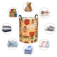 thumbnail image 6 of XMXT Collapsible Laundry Basket, Flat Ethnic Tribal Print Waterproof Laundry Hampers Storage Baskets Dirty Clothes Hamper, 40L, 6 of 8