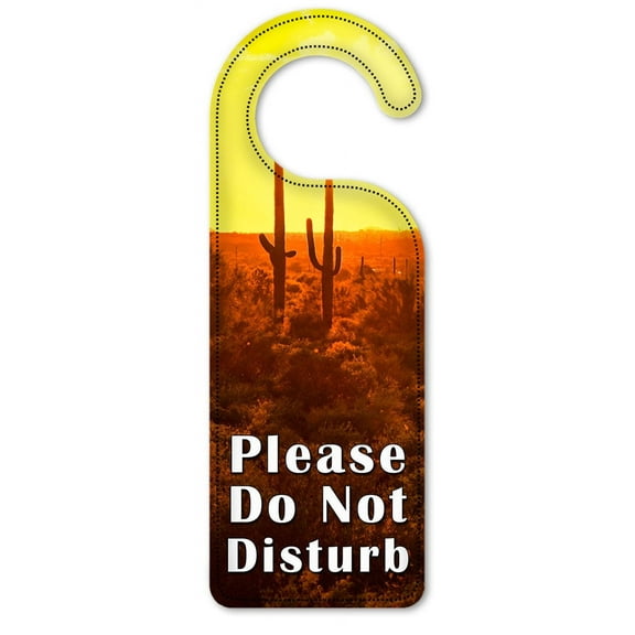 Do Not Disturb Door Knob Hanger Sign - Desert at Dawn