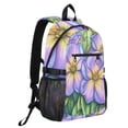 thumbnail image 2 of JIALIOU 14" Laptop Backpack Waterproof Airline Approved Stylish Casual Daypack for Travel Business College Work, Pencil Drawing Flower, 2 of 8