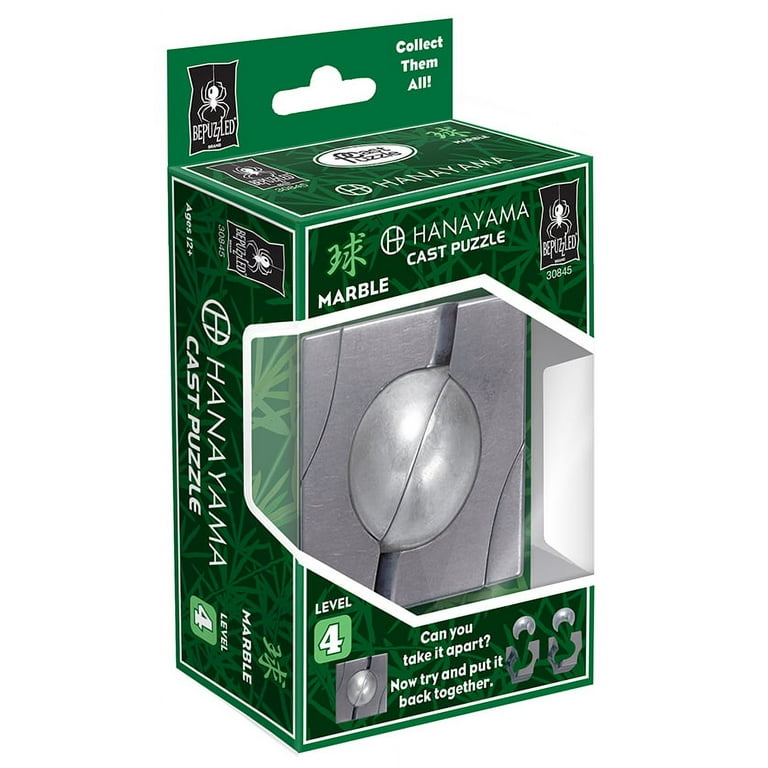 Bepuzzled Hanayama Level Cast Puzzle, Marble
