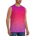 thumbnail image 2 of Kdxio Light Purple Glitter for Men's Muscle T-shirt,Sleeveless for Workout Running Athletic Gym Lounge Casual, 2 of 5