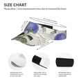thumbnail image 3 of Pofeuu Vintage Flower Print Sunscreen Visor Cap Adjustable Sport Empty Top Baseball Sun Cap for Men Women Sports Outdoor Headwear, 3 of 7