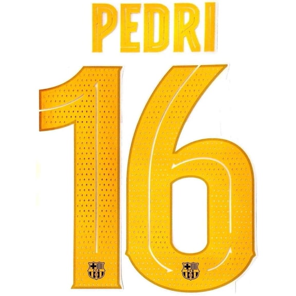 Pedri # 16 Barcelona 21/22 Third Nameset