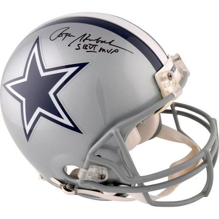 - Roger Staubach Dallas Cowboys Autographed Riddell Pro Line Helmet with SB VI MVP Inscription - Fanatics Authentic Certified