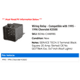 thumbnail image 2 of Wiring Relay - Compatible with 1995 - 1996 Chevy K3500, 2 of 2
