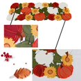 thumbnail image 4 of OVZME Embroidered Autumn Pumpkin Fall Thanksgiving Decor,36 Inch Cutwork Embroidery Table Runner with Pumpkins&Sunflowers, Thanksgiving Party/Kitchen Holiday Dinner Harvest Decorations,13"x36", 4 of 7
