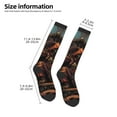 thumbnail image 2 of KLL Dark Skull King Throne Print Cool Socks Men's Women's Crew Socks Funny Crazy Novelty Stockings, 2 of 6
