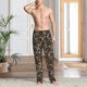 thumbnail image 2 of Fotbe Mushroom Garnish Pantalones de Pijama para Hombre, Pantalones de Dormir, Pantalones de Casa con Cintura Ajustable y Bolsillos-Small, 2 of 6
