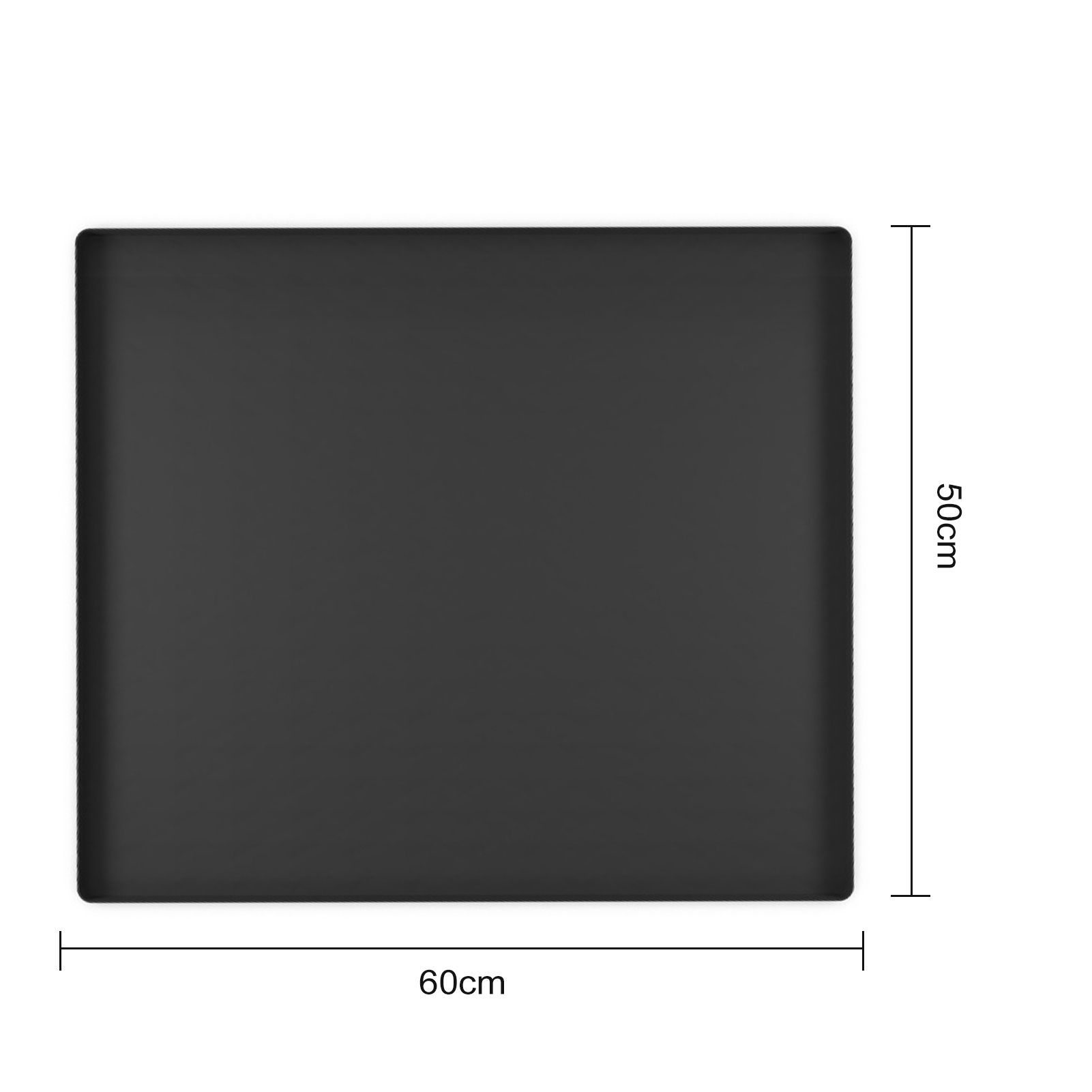 Silicone Floor Mat for Fridge, 24" x 20", Absorbent, Slip-Resistant, Leak Protection, Gray