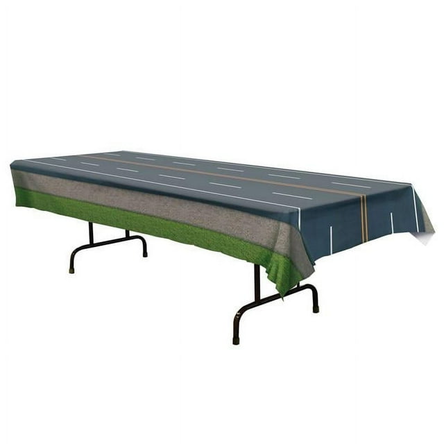 Beistle 53375 54 x 108 Po. Nappe en Plastique Route - Lot de 12