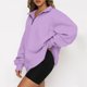 thumbnail image 3 of Sudadera con Cremallera de Manga Larga SCZ Mujer Púrpura Claro S, 3 of 6