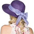 thumbnail image 2 of Women Floppy Sun Hats Fashionable Summer Wide Brim Cap BeachStraw Hat UV Protect UPF50 Travel Packable Beach Island, 2 of 5