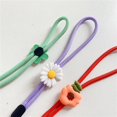 thumbnail image 4 of Jewelry Keys Short Rope Phone Charms Hand Strap Flowers Phone Strap Wrist Hand Lanyard Mobile Phone Lanyard Phone Hanging Rope 09, 4 of 6