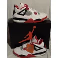thumbnail image 1 of Ni - ke Mens Ni - ke Air Jordan 4 Retro Fire Red 2020 Sneakers DC7770-160 Size 12 NWB, 1 of 5