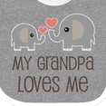thumbnail image 4 of Inktastic My Grandpa Loves Me Boys or Girls Baby Bib, 4 of 4