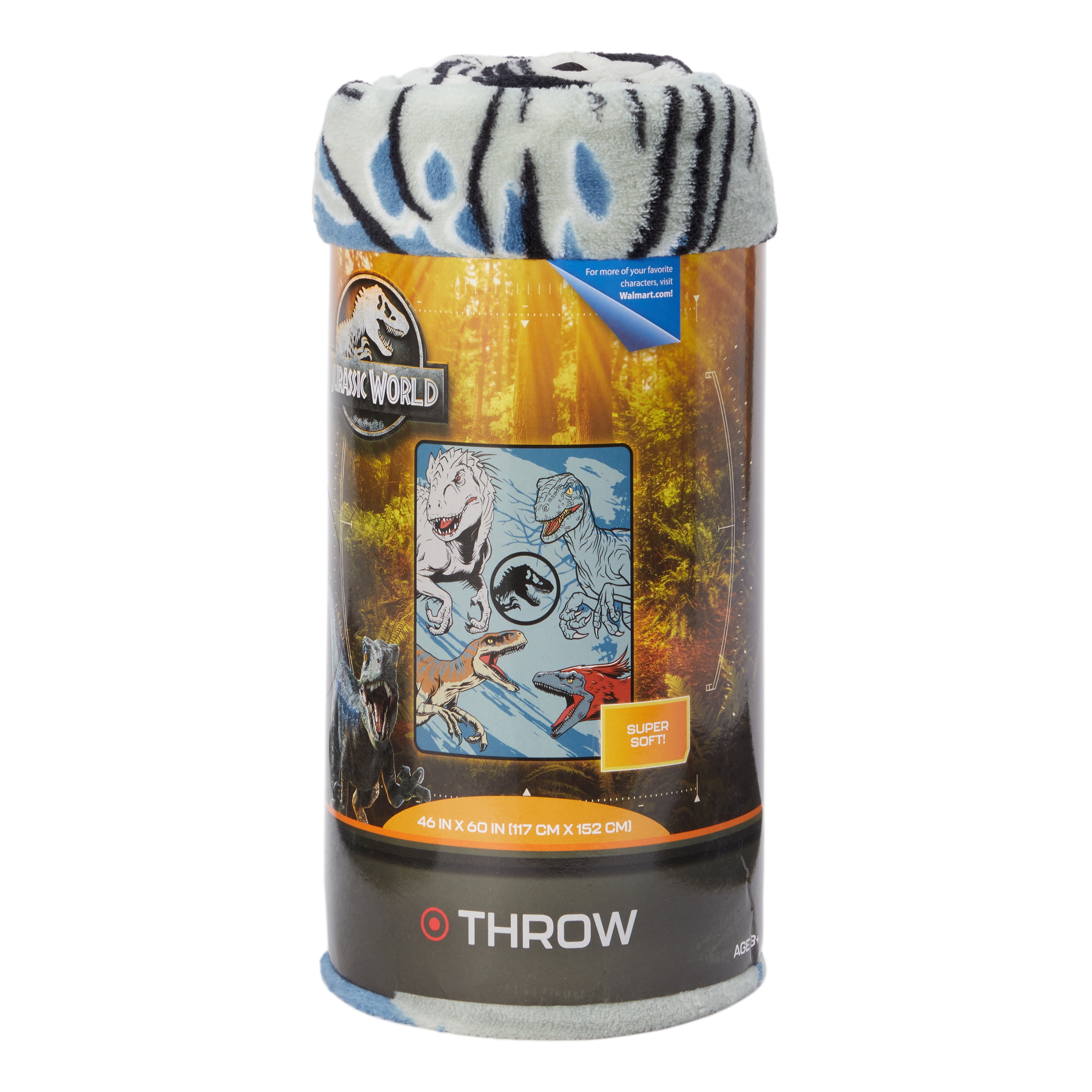 Jurassic World Kids Coral Fleece Throw 46 x60 Universal Walmart