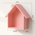 thumbnail image 2 of Lierteer Wooden Small House Retro And Nostalgic Wall Decoration Shelf Minimalist, 2 of 8