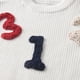 thumbnail image 4 of Cowsor Baby Girl Boy Toddler Knit Sweater Cute Round Neck Long Sleeve Blouse Pullover Oversized Sweatshirt Warm Kids Tops, 4 of 6