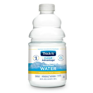 Thick-It Clear Advantage Thickened Water, 8 Ounce Bottle, Unflavored, Nectar Consistency, 24 Count