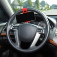 thumbnail image 5 of KAKOWELY push cart phone holder Universal Car Steering Wheel Phone Holder Mobile Phone Mount For Car Hands-Free Clip For All Vehicles Compatible With Most Smartphones Red, 5 of 5