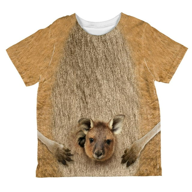 Halloween Kangaroo Costume T-Shirt pour Tout-Petit à Imprimé Intégral