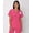 Fuchsia Pink, variant on Comfort Fit Scrubs Women's Scrub Top Fuchsia Pink 3XL