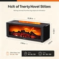 Fireplace Essential Oil Diffuser, 7 Colors Flame Aromatherapy Diffuser ...