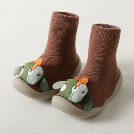 

Wolfast Promotion Kids Toddler Baby Boys Girls Knit Soft Sole Rubber Shoes Socks Slipper Stocking