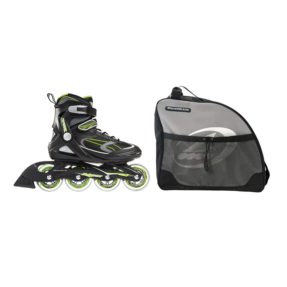 Rollerblade Mens Adults Inline Skate, Size 11 Skate Bag with Carry Straps, Gray
