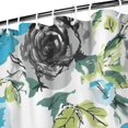 thumbnail image 3 of Pioneer Flower Floral Print Pattern Shower Curtain 72"x84" ,Bathroom Decorative Shower Curtains Set with 12 Hooks,Modern Waterproof Washable Shower Curtain, 3 of 6