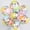 flower mix, variant on 10pcs 12inch Gold Star Confetti Latex Balloons Glitter Clear Transparent Balloons Wedding Birthdy party Decoration Helium Balls