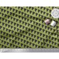 thumbnail image 2 of Soimoi Green Rayon Fabric Triangle Geometric Print Fabric by Yard 42 Inch Wide, 2 of 3