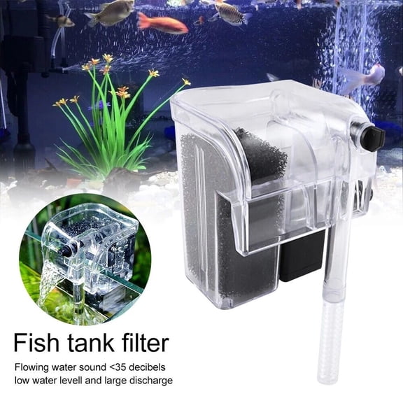 XZKING 3in 1 Aquarium Water Filter Fish Tank Oxygen Pump External Oxygen Muted
