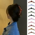 thumbnail image 4 of CSChome Pince à Cheveux en Forme de Griffe Antidérapante Croisée Couleur Unie Pince à Cheveux Décorative Givrée Grande Pince à Cheveux Outil de Coiffure, 4 of 7