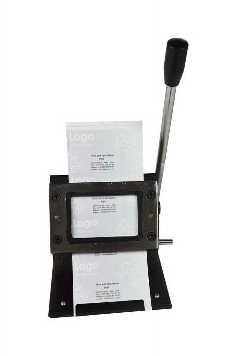 INTBUYING Manual Card Cutting Machine Business PVC Paper Badge Card Die Cutter Cutting Size 3.38x2.12inch