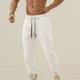 thumbnail image 1 of Pantalones deportivos elásticos de cintura media con bolsillos y cordones para hombre, 1 of 3