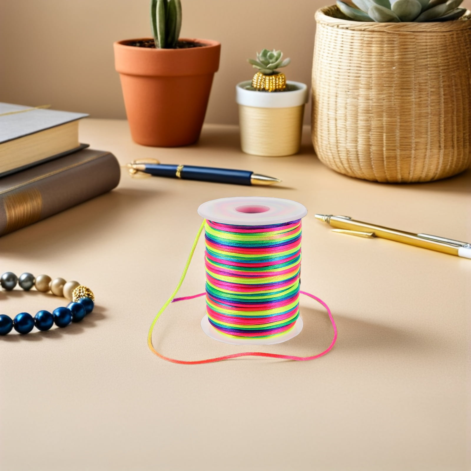 BESTYASH Waxed Polyester Cord for Jewelry Making, String for Bracelets, Necklaces, Crafts and Projects