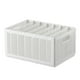thumbnail image 2 of Organizador de Cestas Plegables de Plástico Abs - Blanco, Multitamaño (De 22,8 X 11,9 X 7,9 Cm a 44,6 X 28,8 X 22,8 Cm), Caja Apilable para Armario, Ideal para Ropa, Cocina, Baño y Oficina, 2 of 7