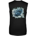 thumbnail image 1 of Great White Shark Black Adult Sleeveless Shirt, 1 of 1