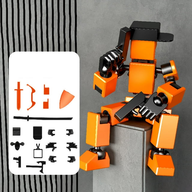 Kit De Figura De Acción Articulada, Modelo Con Múltiples Articulaciones, Juguete Para Armar Con Manos Intercambiables, Accesorios Personalizables Y Colección De Armas Para Un Juego Creativo.