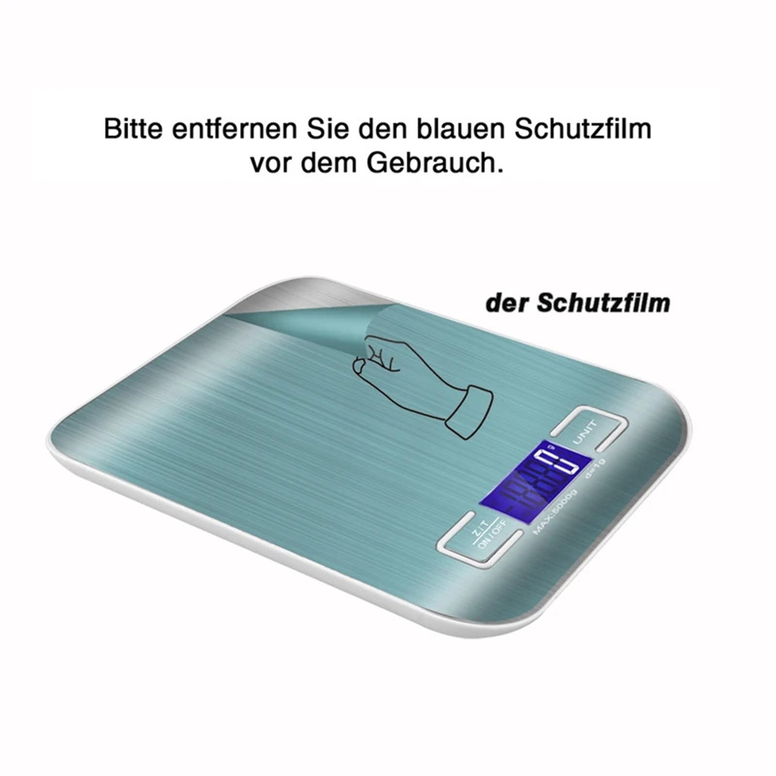 5kg/10kg Digital Kitchen Weight Scale 1g LCD Display Stainless Steel Coffee Scales Home Jewelry Food Snacks Weighing Baking Tool