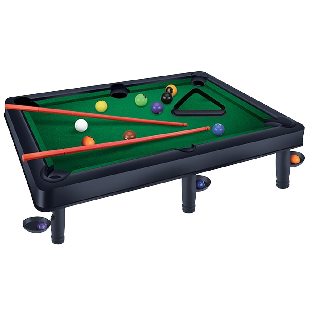 Desktop Miniature Pool Table Set with Balls Mini Billiards Table Plaything Desktop Table Billiard Intelligence Toy