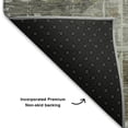 thumbnail image 5 of Addison Rugs Mayfield Premium Machine Washable Transitional Geometric Pewter Rectangle Rug, 3' X 5' Machine Washable Transitional Geometric Pewter Oversized Sherpa Throw Blanket, 5 of 6
