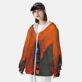 thumbnail image 3 of Gaeub Orange Net Fishing Boat Men's and Women's UPF 50+ Long-Sleeved Sun Protection Clothing, Fishing Shirt Long Sleeve Zip-Medium, 3 of 7