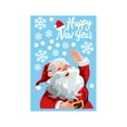 thumbnail image 2 of SDJMa 1 Sheet Christmas Window Clings Stickers, Reusable Happy New Year Snowflake Santa Claus Self Adhesive Window Decals for Indoor Outdoor Xmas Holiday Home Decor, 2 of 6