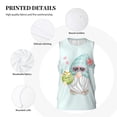 thumbnail image 6 of Gaeub Summer Gnome,Cute Gnome Men's Mesh Basketball Jersey, Quick-Drying Sleeveless Top S-4XL, Loose Muscle Tank Top -4X-Large, 6 of 9