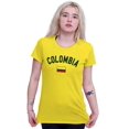 thumbnail image 3 of Colombia Country Flag Soccer Fan Pride Women's T Shirt Ladies Tee Brisco Brands 3X, 3 of 5