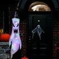 thumbnail image 1 of WHEANG Outdoor Halloween Decorations Halloween Inflatables Outdoor Decorations Scary Halloween Decorations Halloween Outdoor Decorations Light Up White Hanging Halloween Decorat, 1 of 5